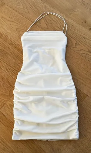 Tiger Mist Reese Mini Dress in Ivory thumbnail 1