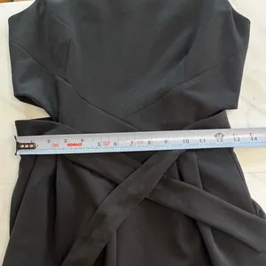 Anthropologie Hutch Cutout Wide Leg Black Jumpsuit with waist tie size medium thumbnail 8