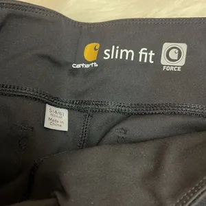 Carhartt Force Utility Black Knit Farm Thick Leggings Size S NWT‎ thumbnail 5