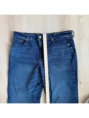 Loft Rivete NWOT Women's Relaxed Straight Mid Rise Jeans Size 32 thumbnail 7