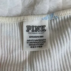PINK Victoria's Secret Floral Ribbed Long Sleeve Henley Bodysuit Women's‎ S thumbnail 2