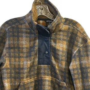 Stoic Women's XS Plaid Fleece Pullover Jacket‎ with Sherpa Collar thumbnail 2