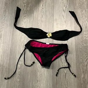 Women’s Black Xhilaration Medium Bikini Bathing Suit thumbnail 1