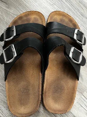 Bobbie Brooks Sandals & Black Double Strap thumbnail 2
