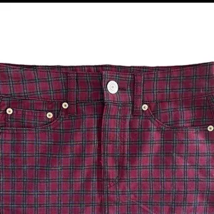 American Eagle High Rise Plaid Mini Skirt thumbnail 2