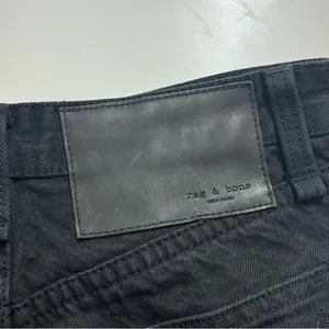 rag & bone Maya High Waist Straight Leg Jeans in Midnight 5 - size: 23 thumbnail 7