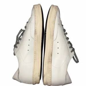 P448 John Distressed Leather Low Top Lace Up Sneakers Shoes 38 thumbnail 6