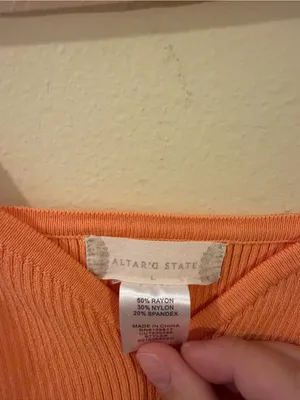 Altar'd State Coral Ribbed Sweetheart Tank thumbnail 2