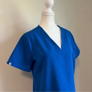 FIGS Technical Collection Casma Scrub Top in Blue Size Medium thumbnail 4