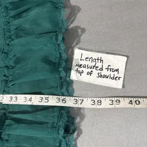 Rose Bud Alana Dress Size Medium Green Whimsigoth Fairy Embroidered Lace Sheer thumbnail 12
