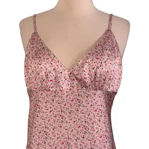PRINCESS POLLY The Veronica Satin Floral Midi Dress Spaghetti Strap V Neck Sz 10 thumbnail 4