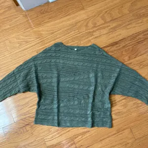 NEW Women Cable Knit Batwing Sweater thumbnail 5