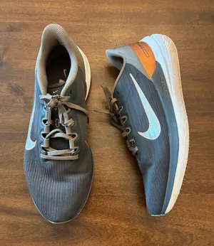 Nike Air Zoom Winflo 9 Shoes Women’s 12 Sneakers Grey Metallic Copper thumbnail 1