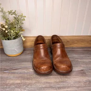 Ariat Womens Leather Professional Brown Clogs Slip On Round Toe Non Slip Size 8 thumbnail 7