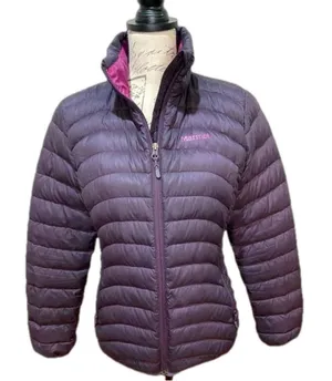 Marmot Women’s Aruna Down Jacket Purple‎ sz Small thumbnail 1