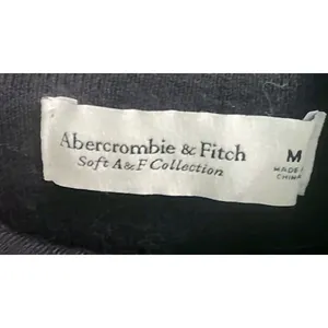 Abercrombie & Fitch Women's Size M Soft AF‎ Black Sweater Quarter Zip Collared thumbnail 2