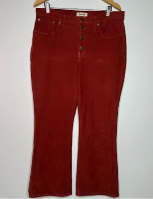 Madewell Cali Demi-Boot Jeans in Corduroy: Button-Front Edition Size 32 thumbnail 3