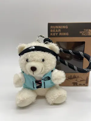 NWT The North Face Korea White Label Running Bear Keyring thumbnail 2
