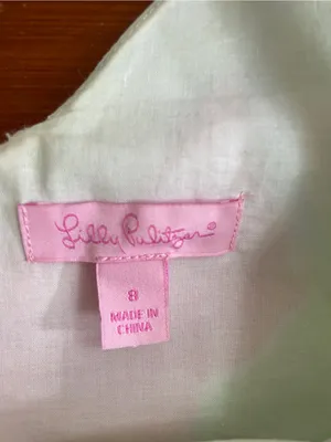 Lilly Pulitzer Delia Hotty Pink Lemonade Shift Mini Cotton Dress Sz 8 🧡🎀 thumbnail 10