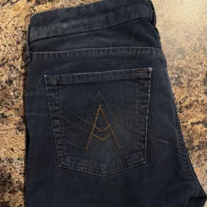 7 For All Mankind Bootcut Corduroy Pants A Pocket Low Rise Navy Minimalist 29 thumbnail 14