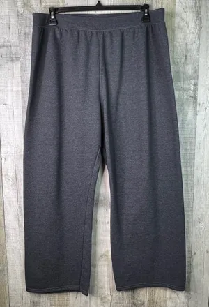 Hanes Comfort Blend Sweats Size XX-Large Gray Fleece Wide Leg Pants thumbnail 1