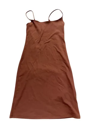 Abercrombie & Fitch Soft A&F‎ Collection Ribbed Mini Dress Brown XS thumbnail 1