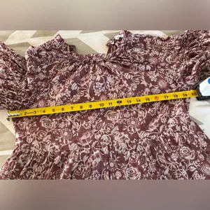 Olivaceous Tiered Puff Sleeve Sundress thumbnail 5