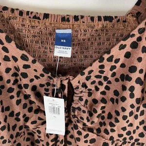Old Navy NWT‎ Animal Print Linen Blend Mini Dress Women’s Size XS Boho Beach thumbnail 4