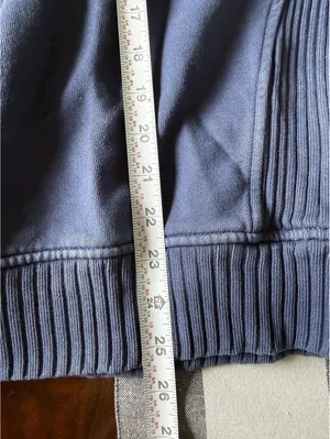 Aerie Graphic Crewneck Sweatshirt Blue Gray Women's Relaxed Fit thumbnail 8