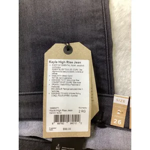Prana Kayla High‎ Rise Jean Denim Solid Dark Gray Womens Size 2 26 Regular thumbnail 8