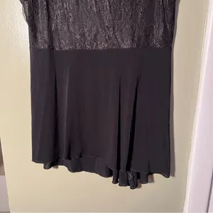 Rossaspina Women's Tank‎ Top Black Scoop Neck Lace Back Tango Dance Stretch thumbnail 7