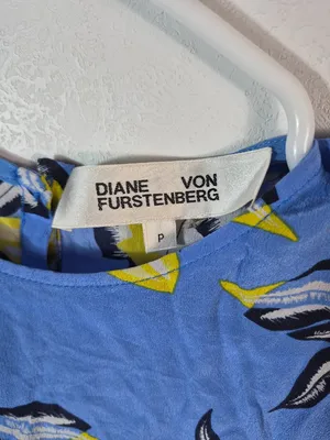Diane Von Furstenberg Floral Print Top P thumbnail 4