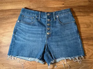 Madewell High-Rise Denim Shorts Jean 27 thumbnail 1