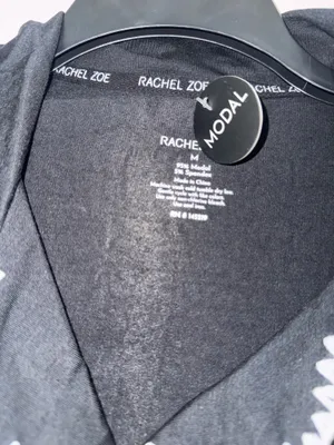 Rachel Zoe women’s modal pajama set size M black thumbnail 3