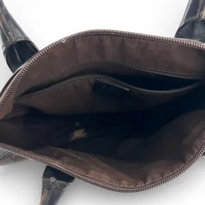 Gucci Set bag Wallet Dust bag brown canvas GG monogram tote Purse Top Handel thumbnail 11