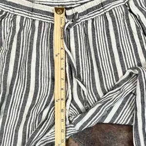 Old Navy High-Waisted Striped Linen-Blend Wide-Leg Pants Small thumbnail 6