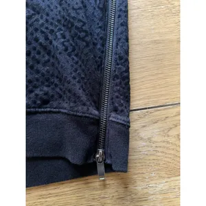 Rails Black Velvet Leopard Print Sweatshirt Crew Neck‎ Side Zippers Size XS City thumbnail 6