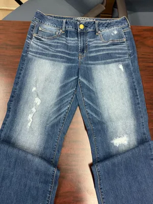 American Eagle Super Stretch Favorite Boyfriend Custom Jeans Size 14 thumbnail 2