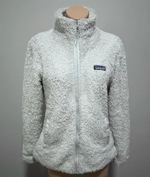 Patagonia Los Gatos Full Zip Jacket Sherpa Gray Medium Fur Fuzzy Sherpa thumbnail 2