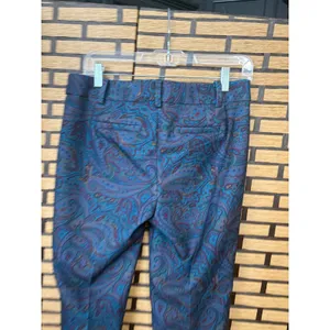 Talbots Hampshire Blue Paisley Print Dress Pants Size‎ 4P thumbnail 5
