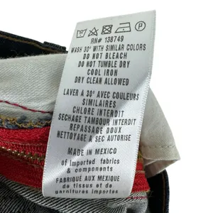 Etienne Marcel Designer Dark Wash Red Ribbon Side Zipper Cropped Jeans Size‎ 24 thumbnail 10