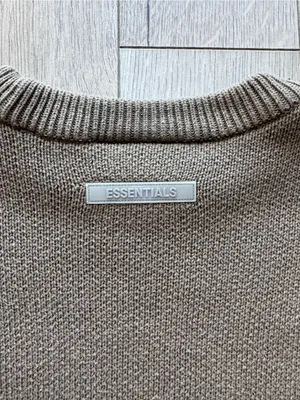 Fear of God Essentials Knit Pullover Sweater Harvest thumbnail 4