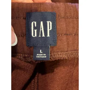 Old Navy Baby Terry Joggers Women Large Brown High Waisted Drawstring Athleisure thumbnail 8
