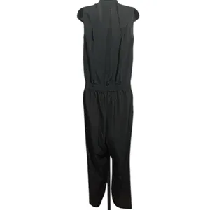 J Crew Black Size 4 Sleeveless Elastic Waist Crop Jumpsuit Romper thumbnail 4