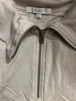 Z Supply Women's Quarter-Zip Pullover Dress - Taupe thumbnail 2