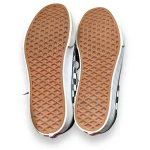 Vans Old Skool Platform Checkerboard Black White Suede Sneakers Woe 8.5 Classic thumbnail 7