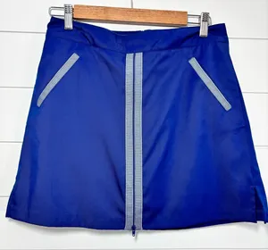Lady Hagen Navy Blue Golf Skort‎ Brocade Trim Women’s Size 6 thumbnail 1
