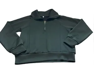 Black Quarter Zip Up Sweatshirt thumbnail 7