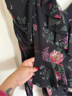 AMUR Pasqualena One Shoulder Dress in Floral Print thumbnail 10