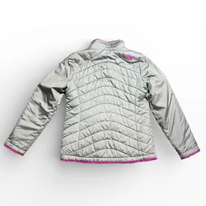 The North Face Mossbud Swirl Reversible Jacket Silver‎ Pink Womens Medium Warm thumbnail 2